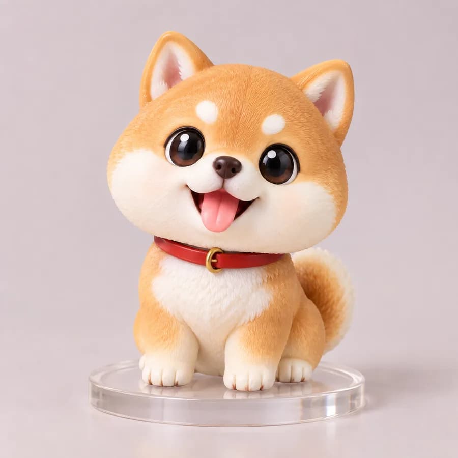 柴犬のフィギュア
